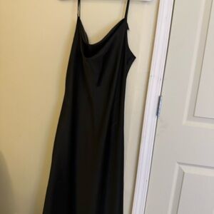 Black slip dress